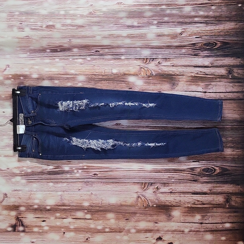 UWD Women's Ripped Skinny Stretchy Jeans Size 1
